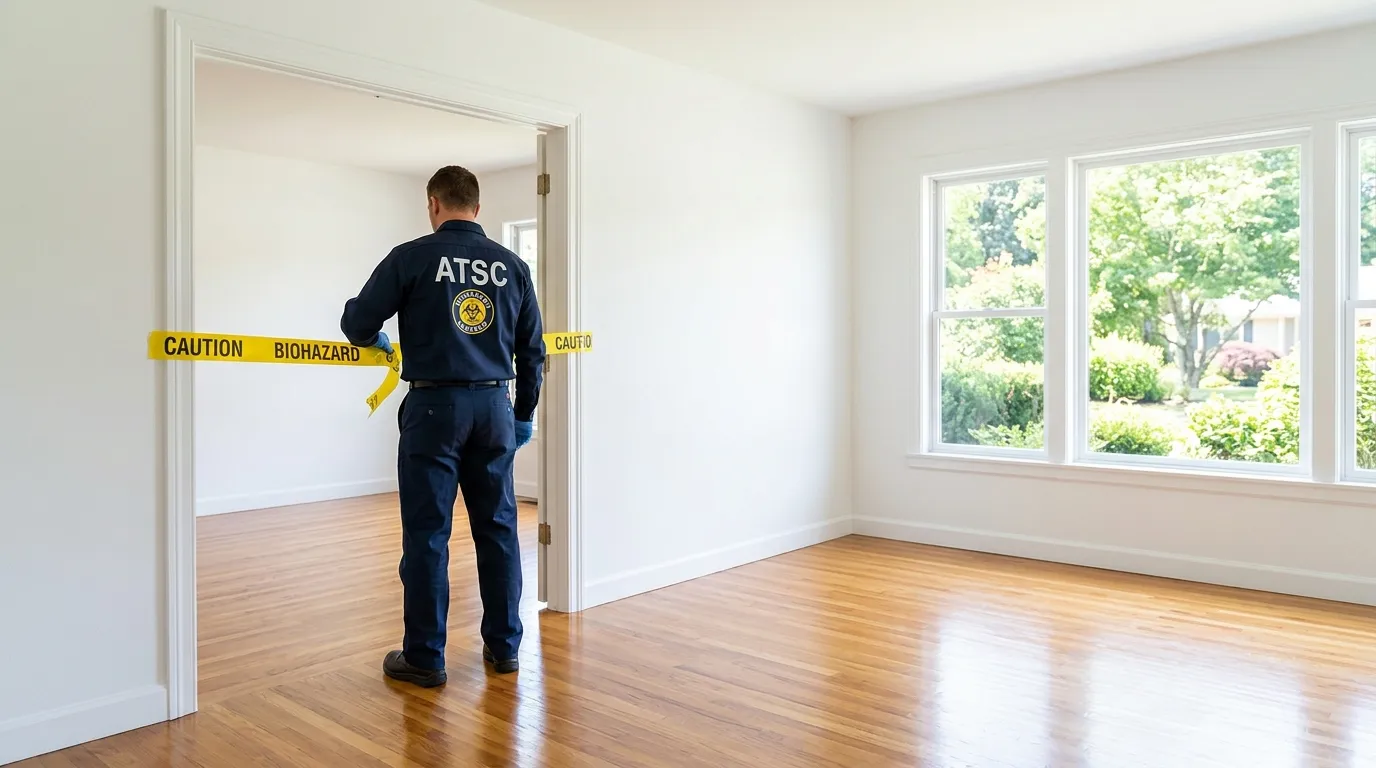 Certified biohazard cleanup crew performing Crime Scene Cleanup in South Valley Stream